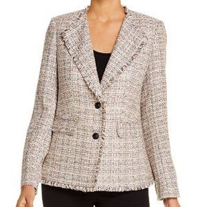 Karl Lagerfeld - Cream Tweed Blazer (Size 4)